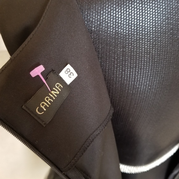 BLACK DRESS MESH RUFFLE new - Picture 3 of 5